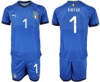 Wholesale Cheap Italy #1 Buffon Home Soccer Country Jersey