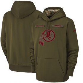 Wholesale Cheap Youth Washington Redskins Nike Olive Salute to Service Sideline Therma Performance Pullover Hoodie