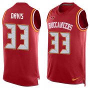 Wholesale Cheap Nike Buccaneers #33 Carlton Davis III Red Team Color Men's Stitched NFL Limited Tank Top Jersey
