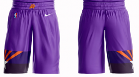 Wholesale Cheap Men\'s Phoenix Suns Nike Purple Short