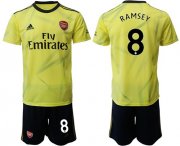 Wholesale Cheap Arsenal #8 Ramsey Yellow Soccer Club Jersey
