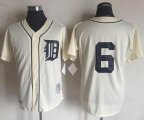 Wholesale Cheap Mitchell And Ness 1968 Tigers #6 Al Kaline Cream Throwback Stitched MLB Jersey
