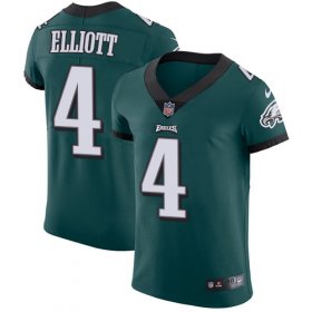Wholesale Cheap Nike Eagles #4 Jake Elliott Midnight Green Team Color Men\'s Stitched NFL Vapor Untouchable Elite Jersey