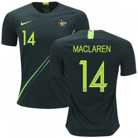 Wholesale Cheap Australia #14 Maclaren Away Soccer Country Jersey
