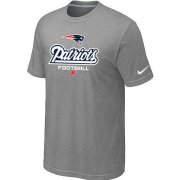 Wholesale Cheap Nike New England Patriots Critical Victory NFL T-Shirt Light Grey