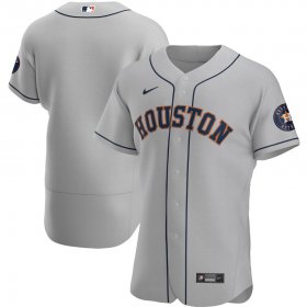 Wholesale Cheap Houston Astros Men\'s Nike Gray Road 2020 Authentic Official Team MLB Jersey