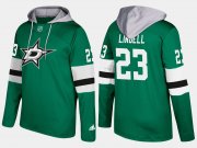 Wholesale Cheap Stars #23 Esa Lindell Green Name And Number Hoodie