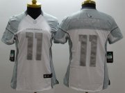 Wholesale Cheap Nike Cardinals #11 Larry Fitzgerald White Women's Stitched NFL Limited Platinum Jersey