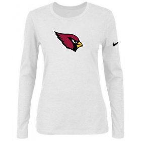 Wholesale Cheap Women\'s Nike Arizona Cardinals Of The City Long Sleeve Tri-Blend NFL T-Shirt White
