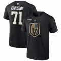 Wholesale Cheap Men's Vegas Golden Knights #71 William Karlsson Black 2023 Stanley Cup Champions Name & Number T-Shirt