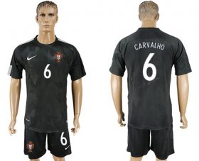 Wholesale Cheap Portugal #6 Carvalho Away Soccer Country Jersey