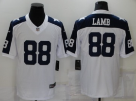 Wholesale Cheap Men\'s Dallas Cowboys #88 CeeDee Lamb White Thanksgiving 2020 NEW Vapor Untouchable Stitched NFL Nike Limited Jersey