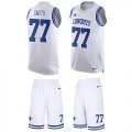 Wholesale Cheap Nike Cowboys #77 Tyron Smith White Men's Stitched NFL Limited Tank Top Suit Jersey