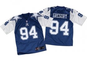 Wholesale Cheap Nike Cowboys #94 Randy Gregory Navy Blue/White Throwback Men\'s Stitched NFL Elite Jersey