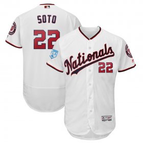 Wholesale Cheap Nationals #22 Juan Soto White 2019 Spring Training Flex Base Stitched MLB Jersey
