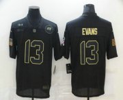 Wholesale Cheap Men's Tampa Bay Buccaneers #13 Mike Evans Black 2020 Salute To Service Stitched NFL Nike Limited Jersey