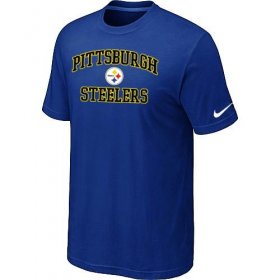 Wholesale Cheap Nike NFL Pittsburgh Steelers Heart & Soul NFL T-Shirt Blue