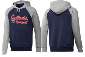 Wholesale Cheap St.Louis Cardinals Pullover Hoodie Blue & Grey