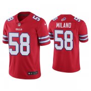 Wholesale Cheap Men's Buffalo Bills #58 Matt Milano 2022 Red Vapor Untouchable Limited Stitched Jersey