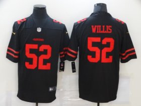 Wholesale Cheap Men\'s San Francisco 49ers #52 Patrick Willis Black 2017 Vapor Untouchable Stitched NFL Nike Limited Jersey
