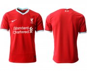 Wholesale Cheap Men 2020-2021 club Liverpool home aaa version blank red Soccer Jerseys