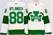 Cheap Men's Toronto Maple Leafs #88 William Nylander White St Patricks Authentic Jersey