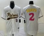 Wholesale Cheap Men's San Diego Padres #2 Xander Bogaerts White NEW 2023 City Connect Cool Base Stitched Jersey