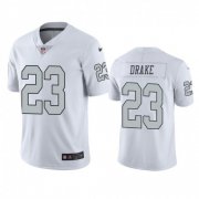 Wholesale Cheap Men's Las Vegas Raiders #23 Kenyan Drake Color Rush Limited White Nike Jersey