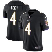 Wholesale Cheap Nike Ravens #4 Sam Koch Black Alternate Men's Stitched NFL Vapor Untouchable Limited Jersey