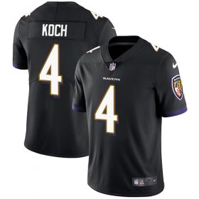 Wholesale Cheap Nike Ravens #4 Sam Koch Black Alternate Men\'s Stitched NFL Vapor Untouchable Limited Jersey