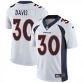 Wholesale Cheap Nike Broncos #30 Terrell Davis White Men's Stitched NFL Vapor Untouchable Limited Jersey
