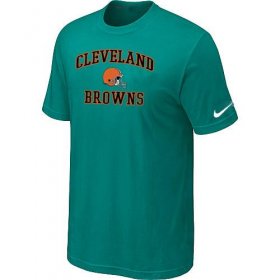 Wholesale Cheap Nike NFL Cleveland Browns Heart & Soul NFL T-Shirt Teal Green