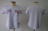 Wholesale Cheap Red Sox Blank White Women's Fashion Stitched MLB Jersey