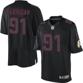 Wholesale Cheap Nike Redskins #91 Ryan Kerrigan Black Men\'s Stitched NFL Impact Limited Jersey