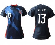 Wholesale Cheap Women 2020-2021 Season National Team America away aaa 13 blue Soccer Jerseys1