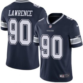 Wholesale Cheap Nike Cowboys #90 Demarcus Lawrence Navy Blue Team Color Men\'s Stitched NFL Vapor Untouchable Limited Jersey