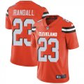 Wholesale Cheap Nike Browns #23 Damarious Randall Orange Alternate Men's Stitched NFL Vapor Untouchable Limited Jersey