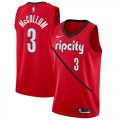 Wholesale Cheap Blazers #3 C.J. McCollum Red Basketball Swingman Earned Edition Jersey