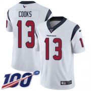Wholesale Cheap Nike Texans #13 Brandin Cooks White Youth Stitched NFL 100th Season Vapor Untouchable Limited Jersey