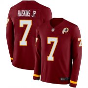 Wholesale Cheap Nike Redskins #7 Dwayne Haskins Jr Burgundy Red Team Color Men's Stitched NFL Limited Therma Long Sleeve Jersey