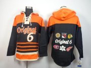 Wholesale Cheap NHL Original 6 Teams Black Sawyer Hooded Sweatshirt Stitched NHL Jersey