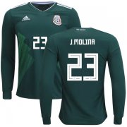 Wholesale Cheap Mexico #23 J.Molina Home Long Sleeves Kid Soccer Country Jersey