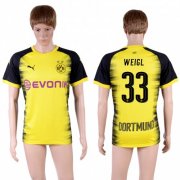 Wholesale Cheap Dortmund #33 Weigl Yellow Soccer Club Jersey