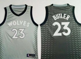 Wholesale Cheap Nike Minnesota Timberwolves #23 Jimmy Butler Gray NBA Swingman City Edition Jersey
