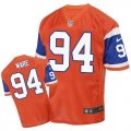 Wholesale Cheap Nike Broncos #94 DeMarcus Ware Orange Throwback Men's Stitched NFL Elite Jersey
