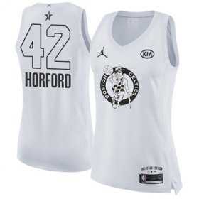 Wholesale Cheap Nike Boston Celtics #42 Al Horford White Women\'s NBA Jordan Swingman 2018 All-Star Game Jersey