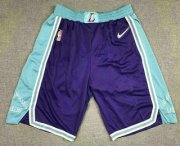 Wholesale Cheap Men's Los Angeles Lakers Purple Nike Diamond 2022 City Edition Swingman Stitched Shorts