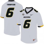 Wholesale Cheap Missouri Tigers 6 Khmari Thompson White Nike College Football Jersey