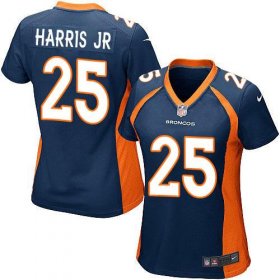Wholesale Cheap Nike Broncos #25 Chris Harris Jr Blue Alternate Women\'s Stitched NFL New Elite Jersey