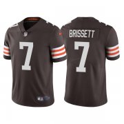 Wholesale Cheap Men's Cleveland Browns #7 Jacoby Brissett Brown Vapor Untouchable Limited Stitched Jersey